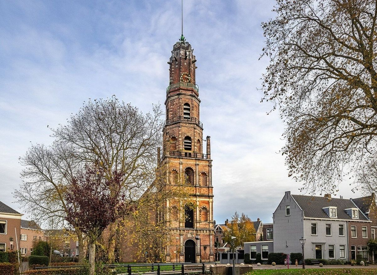 De historische kerktoren van IJsselstein